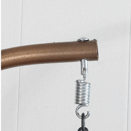 Egg Chair Single seat - Brown Basket & Red Cushion