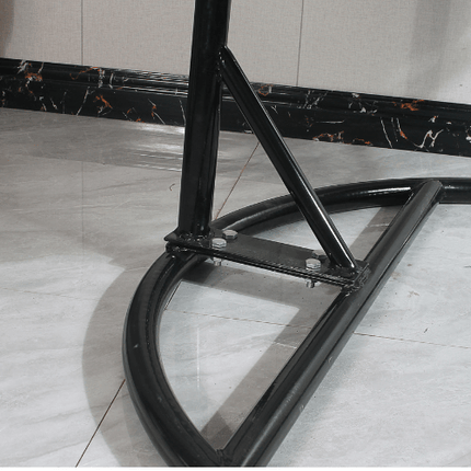 Hanging Egg Chair Double -  Black Basket & Brown Cushion