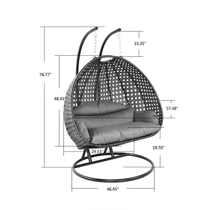 Double Seater Hanging Egg Chairs - Supreme Model