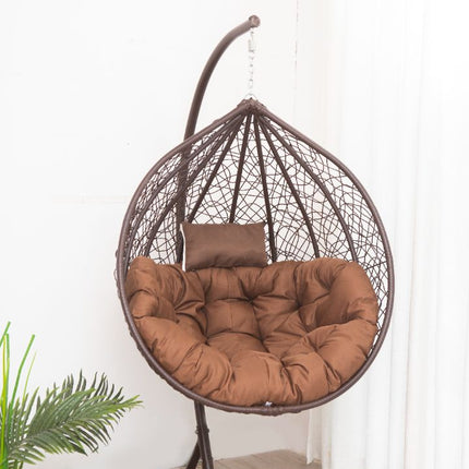 Egg Chair Hanging-  Brown Basket & Brown Cushion
