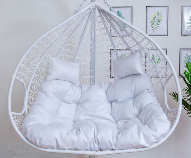 White Cushion for Double Seater Hanging Egg Chair