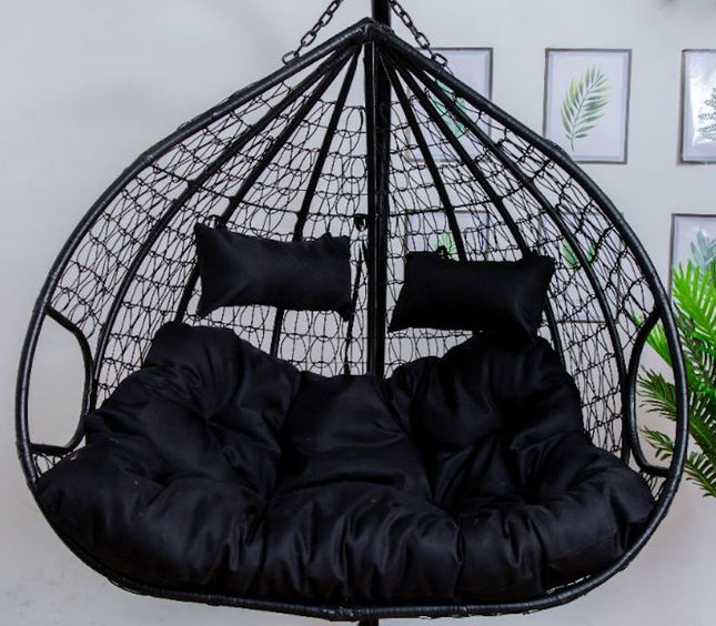 Black Cushion for Double Seater Hanging Egg Chair