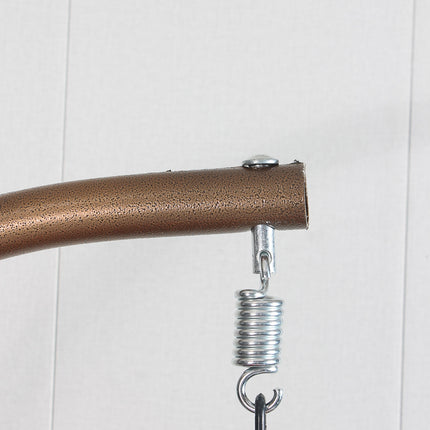 Egg Chair Hanging-  Brown Basket & Grey Cushion